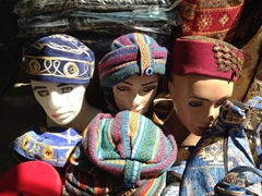 Hats for sale at touristy Sirince