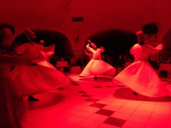 Twirling dervishes; Turkish dance night