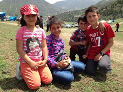 We befriended these lovely children (Esra and Mustafa); Kilickaya bull festival