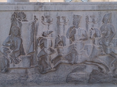 Tomb detail; Vank Cathedral in Esfahan's Armenian quarter