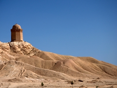 Gonbad-e Ali stone tomb tower dating from the 5th century; Abarkuh