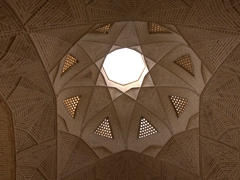 Dome of the caravanserai; Meybod