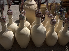 Clay vases for sale; Yazd