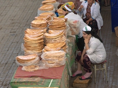 Bread sellers at the Russian Bazaar