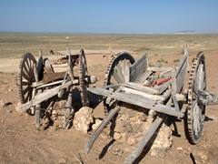 Antique wagons; Ayaz-Qala yurt camp