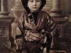 Black and white photo of Isfandiyar; Mohammed Rakhim Khan Medressa