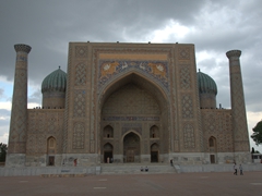 Exterior of Sher Dor Medressa; Registan