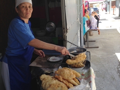 Snack vendor; Taraz Bazaar