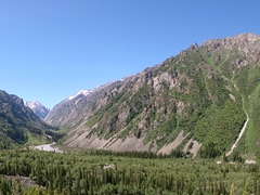 Panoramic view of Ala Archa