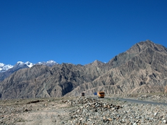 Driving back down the Karakoram Highway to Kashgar
