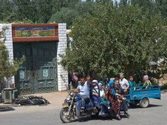 3 wheeled taxis zipping around Karez