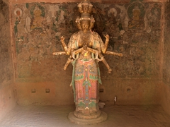 Bodhisattva Goddess statue; Bingling Temple