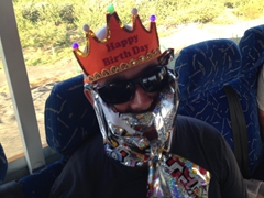 The very reluctant birthday boy - Andy turns 49!