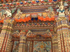 Ornate detail of Langmu Monastery