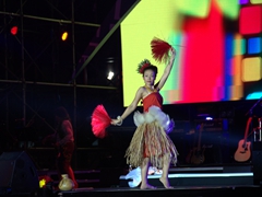 Hawaii dancer; Chendu music festival