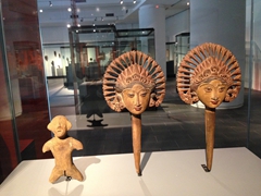 Hindu Deity Puppets on painted wood; Ethnology Museum