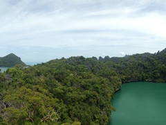 Panorama of Angthong National Marine Park and Talay Nai Blue Lagoon