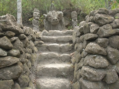 Stairs leading up to the top platform of Parulubalangan
