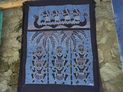 Colorful painting for sale in Tuk Tuk Village
