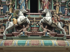 Sri Maha Mariamman Temple detail; KL Chinatown district