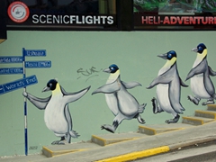 Ushuaia capitalizes on super cute penguins to lure shoppers into its many souvenir shops