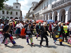 Male dancers shake it; Pase del Niño Viajero
