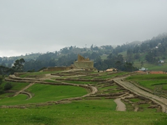 Located about 17 km from Cañar are the historical ruins of Ingapirca (meaning Wall of the Inca). They are the most important Incan ruins in Ecuador