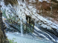 Gorgeous marble cliff face of Swallow Grotto; Taroko