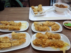 Dinner at Chou's Shrimp Rolls; Anping