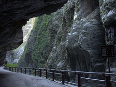 Onward to the Tunnel of Nine Turns, currently closed for renovations after several tourists were killed due to rockfall in 2010