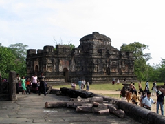 Thuparama Temple with infusion of Indian & Sinhalese Buddhist architecture; Polonnaruwa