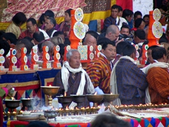 Offerings on Day 5 of the Paro Tsechu