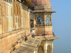 Corner view of the Amber Palace