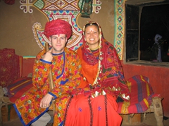 Maharaja Robby and Maharani Becky at the Jaipur Cultural Village