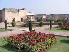 Beautiful gardens of Lahore Fort