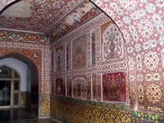 Magnificent portal of Jehangir's Tomb