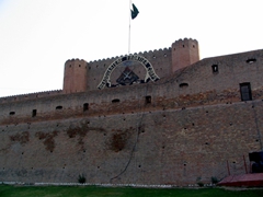 Front facade of Bala Hisar Fort, Peshawar