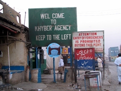 Sadly, we were unable to enter the Khyber pass region without a tribal escort