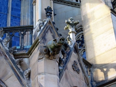 Gargoyles on an old cathedral; Munich