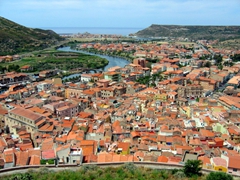 Bosa is a charming town intersected by the Temo River