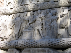 Detail on Arch of Galerius, Thessaloniki