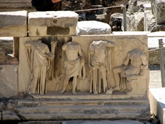 Amazing details on the friezes of the Classical Theatre of Dionysus