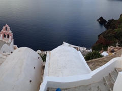 Pretty early morning pano of Oia
