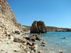Another angle of one of Milos's best beaches; Firiplaka
