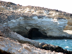 A cave on Milos's northern coast