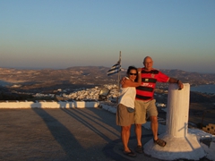 Ann and Bob strike a pose on top of the Frankish Castle