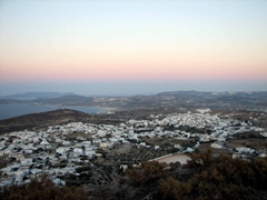 One last glimpse to the west (Triovasalos) as the sun sets