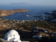 The church of Agios Konstantinos and the amazing vistas beneath it