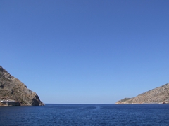 View of the opening to Kamares Bay