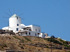 A hilltop windmill house